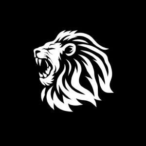 White lion Logo Vector Template