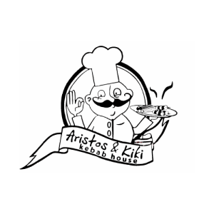 Aristos and Kiki Cyprus Restaurant Logo Vector