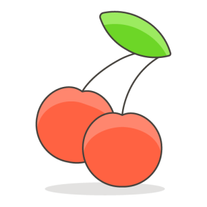 Cherries Emoji Icon PNG SVG Vector
