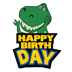 TOY STORY 2 REX HAPPY BIRTHDAY Vector