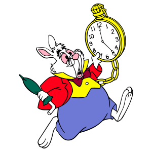 Alice in Wonderland White Rabbit Vector 4