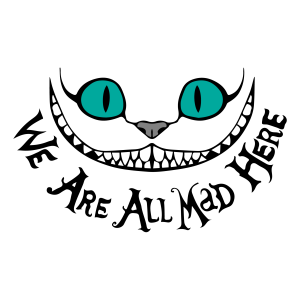 Alice in Wonderland We Are All Mad Here Template 3