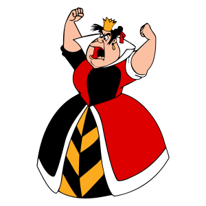 Alice in Wonderland Queen of Hearts Template