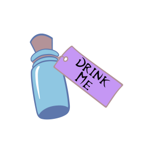 Alice in Wonderland Drink Me Template