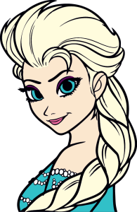 Frozen Elsa Logo Vector