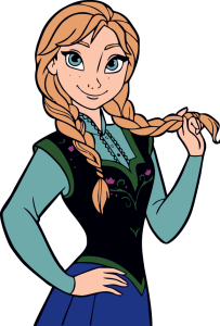 Frozen Anna 3 Logo Vector