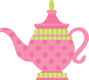 Alice in Wonderland Themed Teapot Vector