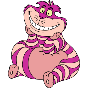 Alice in Wonderland Cheshire Cat Smiling Vector 15