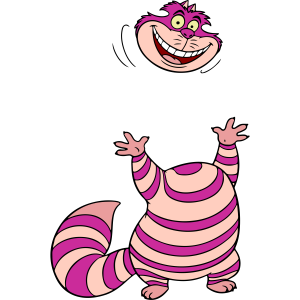 Alice in Wonderland Cheshire Cat vector 9