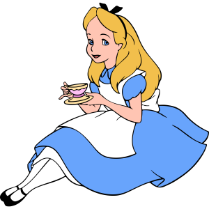 Alice in Wonderland Alice Tea Vector 2