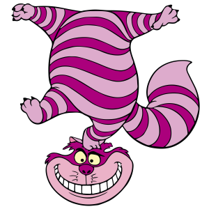Alice in wonderland Cheshire Cat Funny Vector