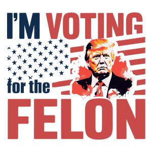 I m Voting Felon Logo Template 5