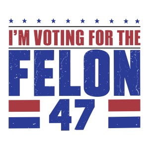 I m Voting Felon Logo Template 6