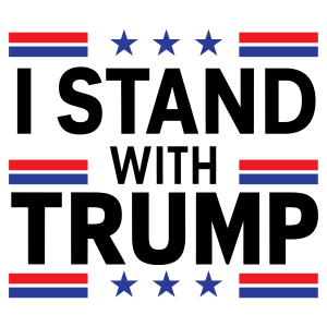 I Stand With Trump Logo Template
