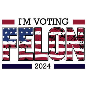 I m Voting Felon Logo Template 3
