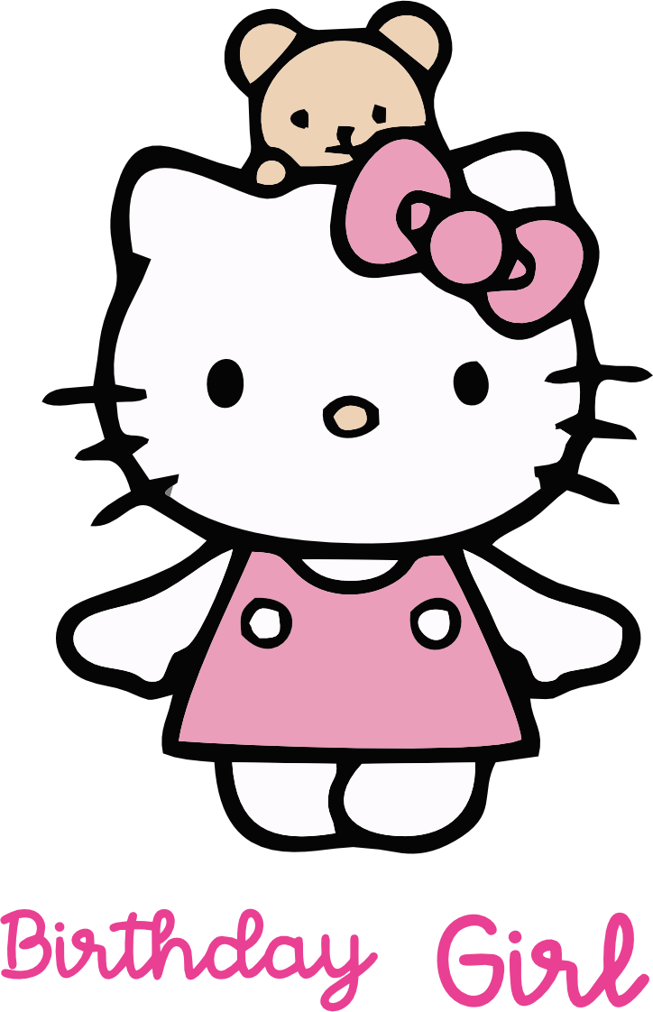 Hello Kitty Birthday Girl Vector Hello Kitty Birthday Girl Vector