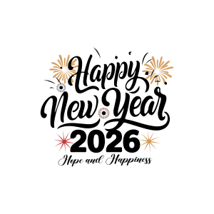 Happy New Year 2026 Logo Template 4