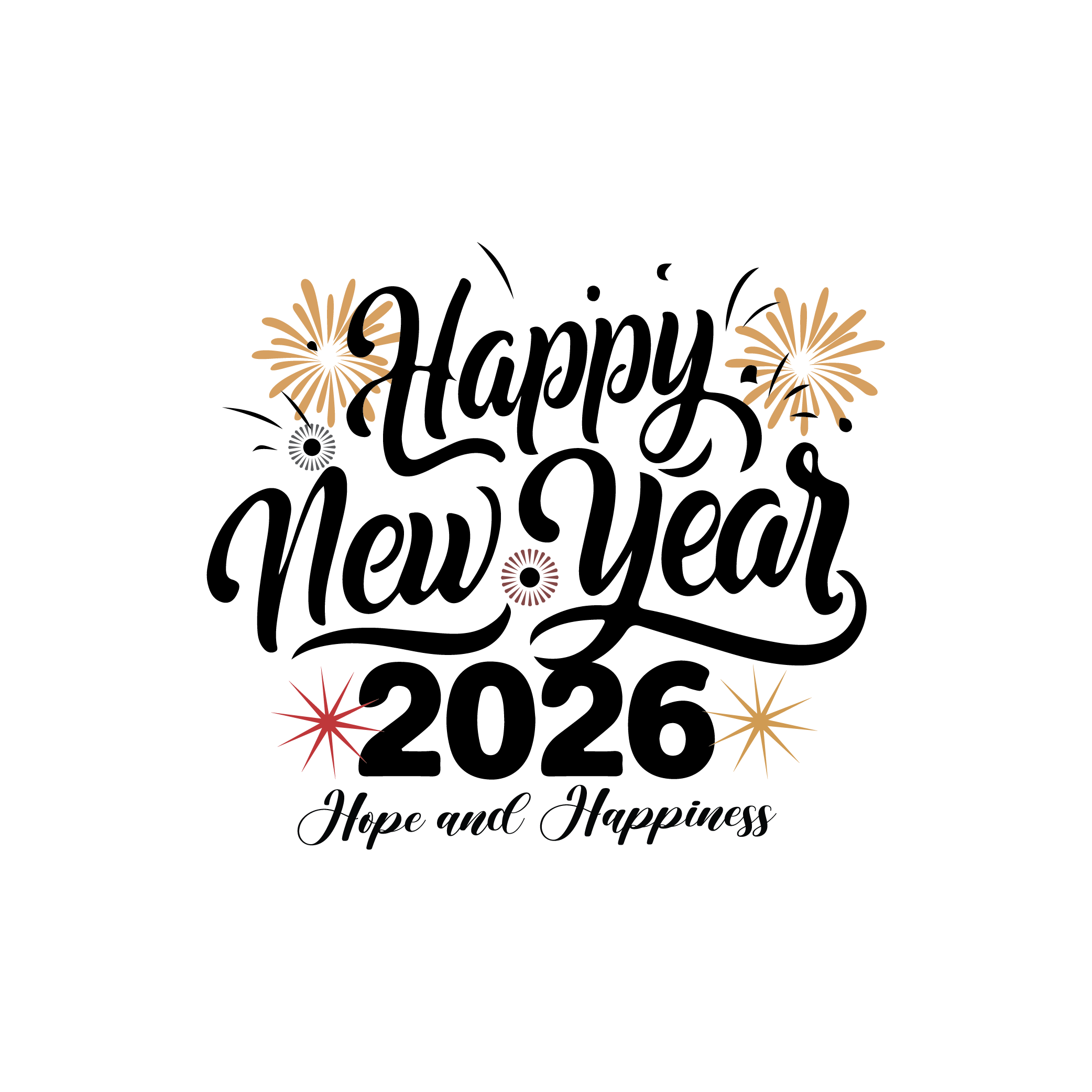 Happy New Year 2026 Logo Template 4 Happy New Year 2026 Logo Template 4