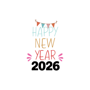 Happy New Year 2026 Logo Template 6