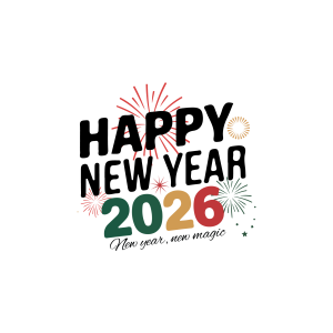 Happy New Year 2026 Logo Template 12