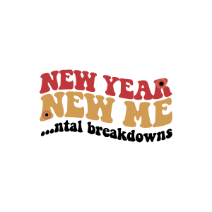 New Year New Me Ntal Breakdowns Logo Template