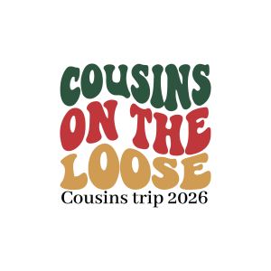 Cousins On The Loose Cousins Trip 2026 Logo