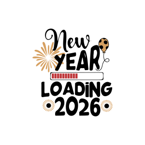 New Year Loading 2026 Logo Template