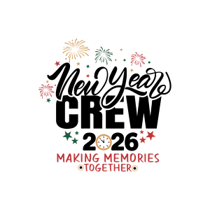New Year Crew 2026 Logo Template