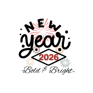New Year Bold and Bright 2026 Logo Template