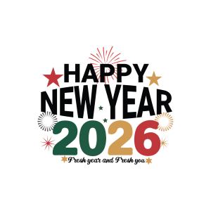 Happy New Year Fresh Year and Freash You 2026 Logo