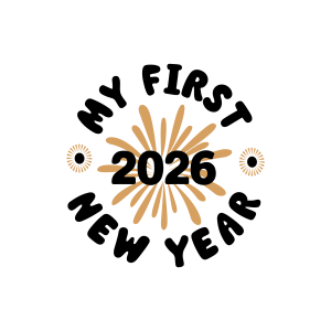 My First New Year 2026 Logo Template