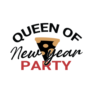 Queen Of New Year Party Logo Template