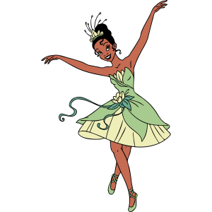 The Princess and the Frog Tiana Dancing Vector