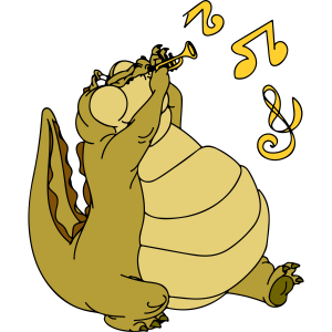 The Princess and the Frog Louis Music Vector