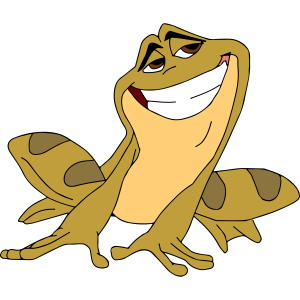 The Princess and the Frog Happy Vector