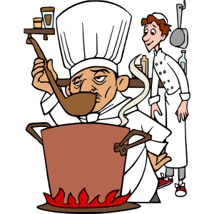 Ratatouille Chef Cooking Logo