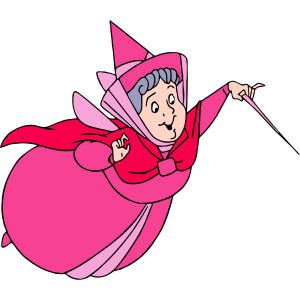 Sleeping Beauty Flora Flying Logo