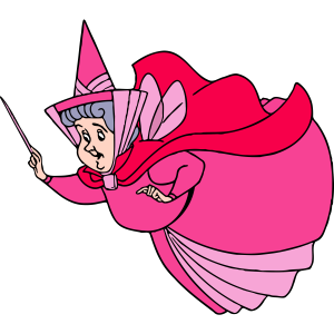 Sleeping Beauty Flora Flying Logo 2
