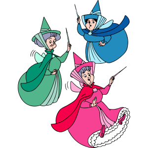 Sleeping Beauty Flora Fauna Merryweather Logo 3