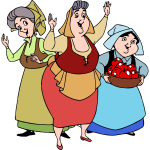Sleeping Beauty Flora Fauna Merryweather Dancing Logo 2