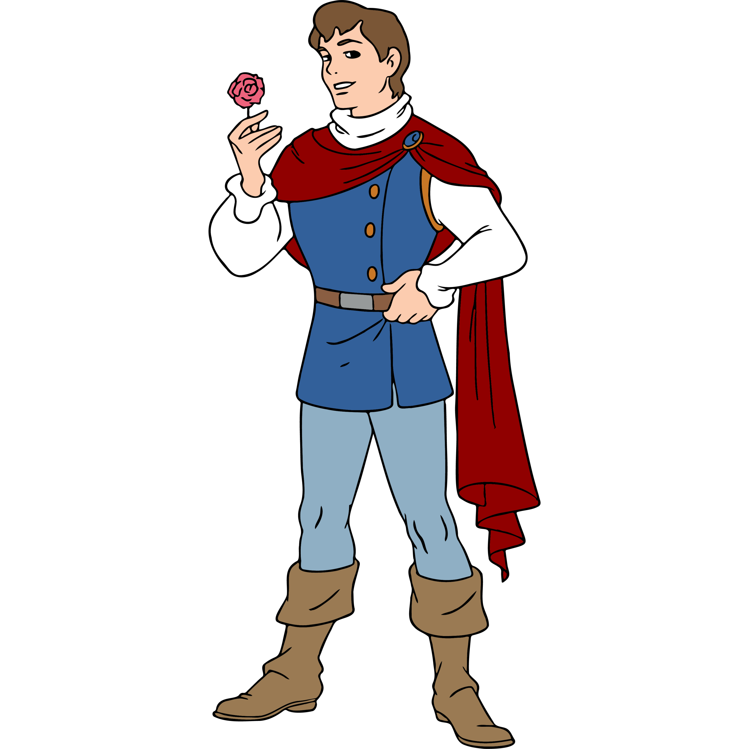 Snow White Prince With Rose Vector Snow White Prince With Rose Vector
