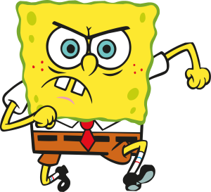 Sponge Bob SquarePants Angry Vector