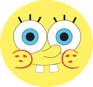 Sponge Bob SquarePants Circle Vector