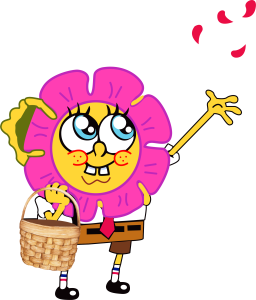 Sponge Bob SquarePants Flower Vector