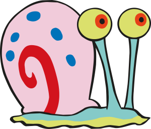 Sponge Bob Sea Snail Vector