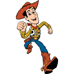 Toy Story Woody Running Vector