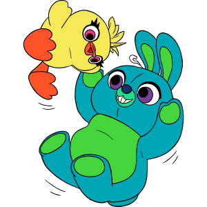 Toy Story Ducky and Bunny Vector 2