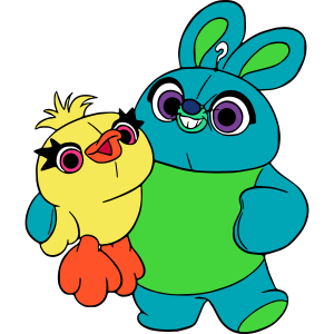 Toy Story Ducky and Bunny Vector 3