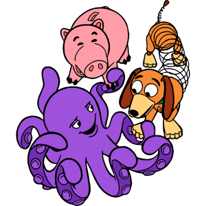 Toy Story Hamm Slinky And Stretch Vector