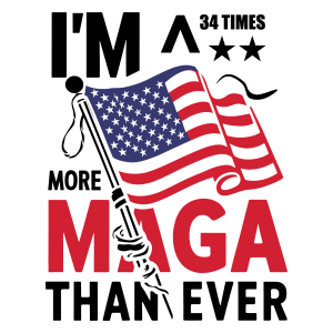 I m a More Maga Than Ever Logo Template